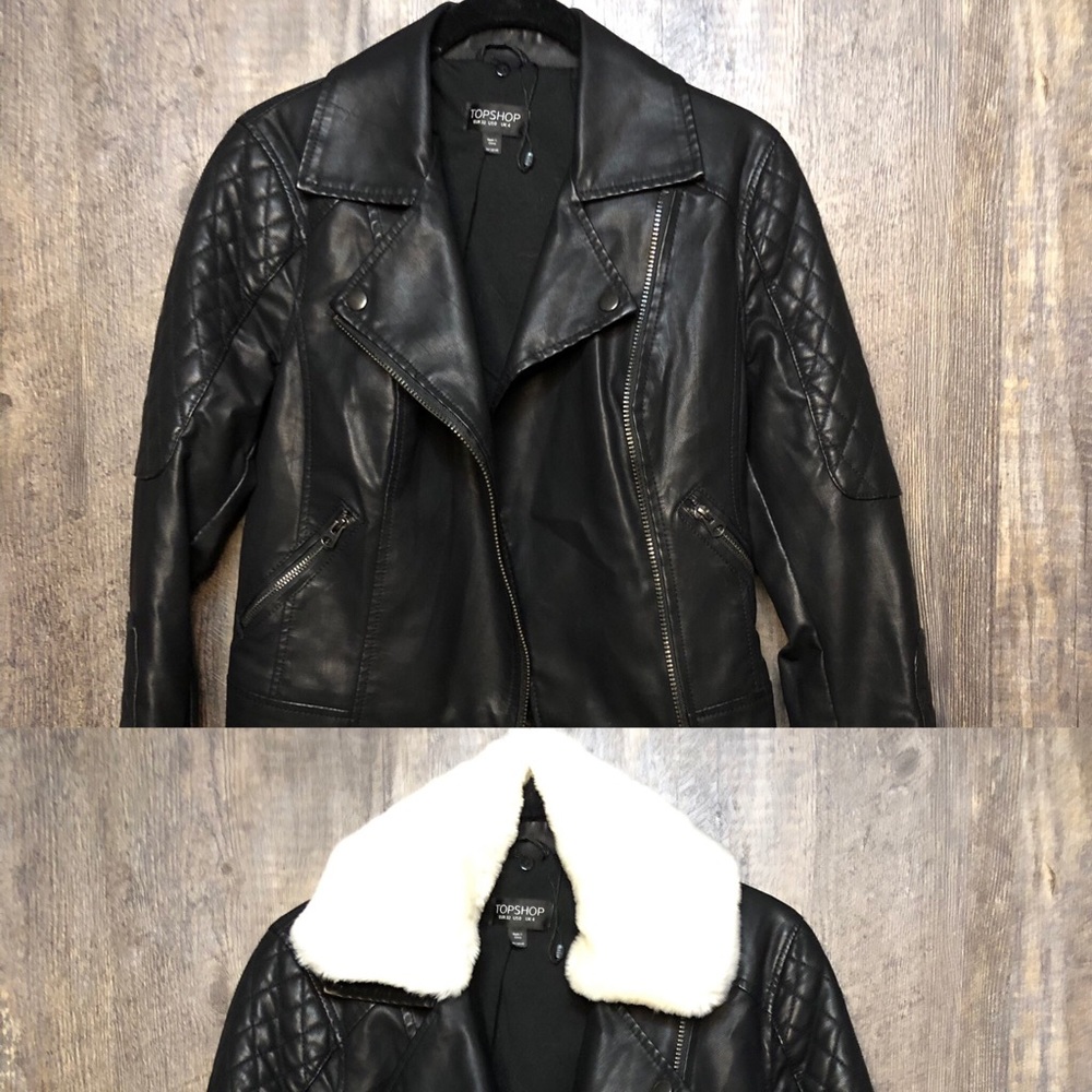 Topshop - “Vegan” Leather Jacket